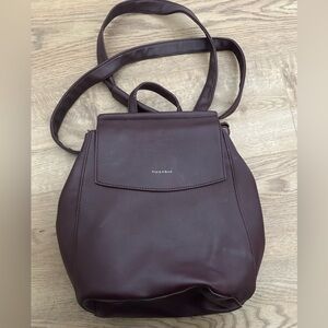 Maroon Pixie Mood vegan leather Backpack